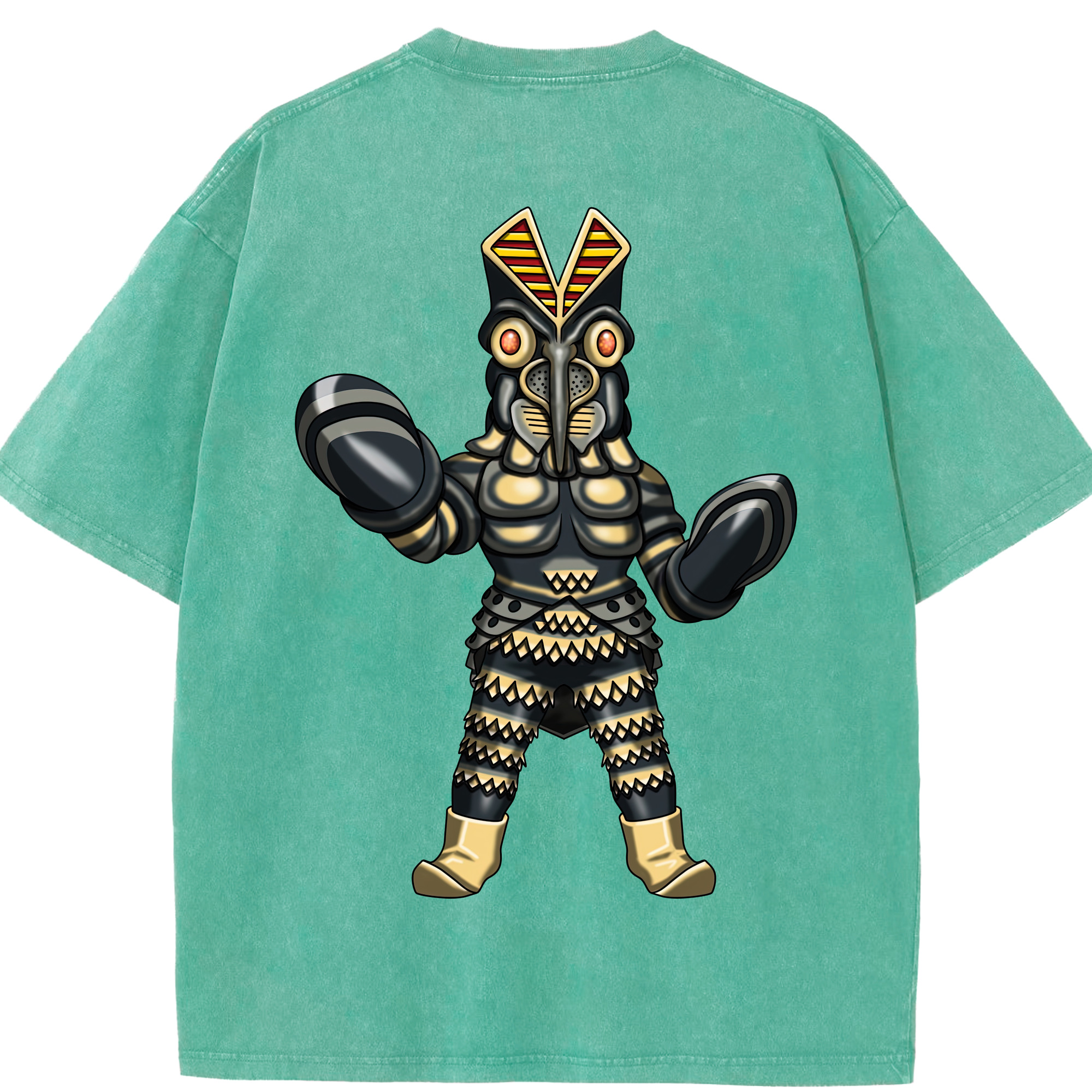 （画像用） ウルトラマン Ultraman 綿100% ヴィンテージ風 半袖Tシャツ（背面プリント）